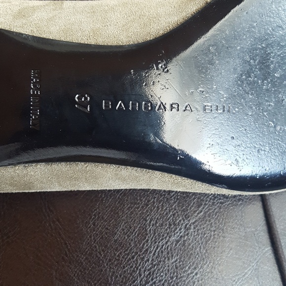 Barbara Biu Suede Olive Lace Up Shoes - Picture 5 of 5